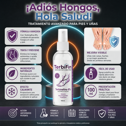 TerbiFin Spray  Anti-Hongos